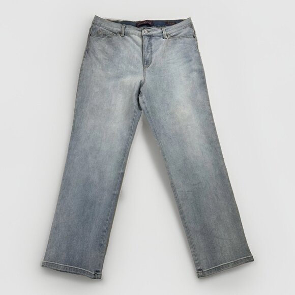Gloria Vanderbilt Women' Amanda Jeans Size 16S Light Wash Denim - Picture 2 of 16